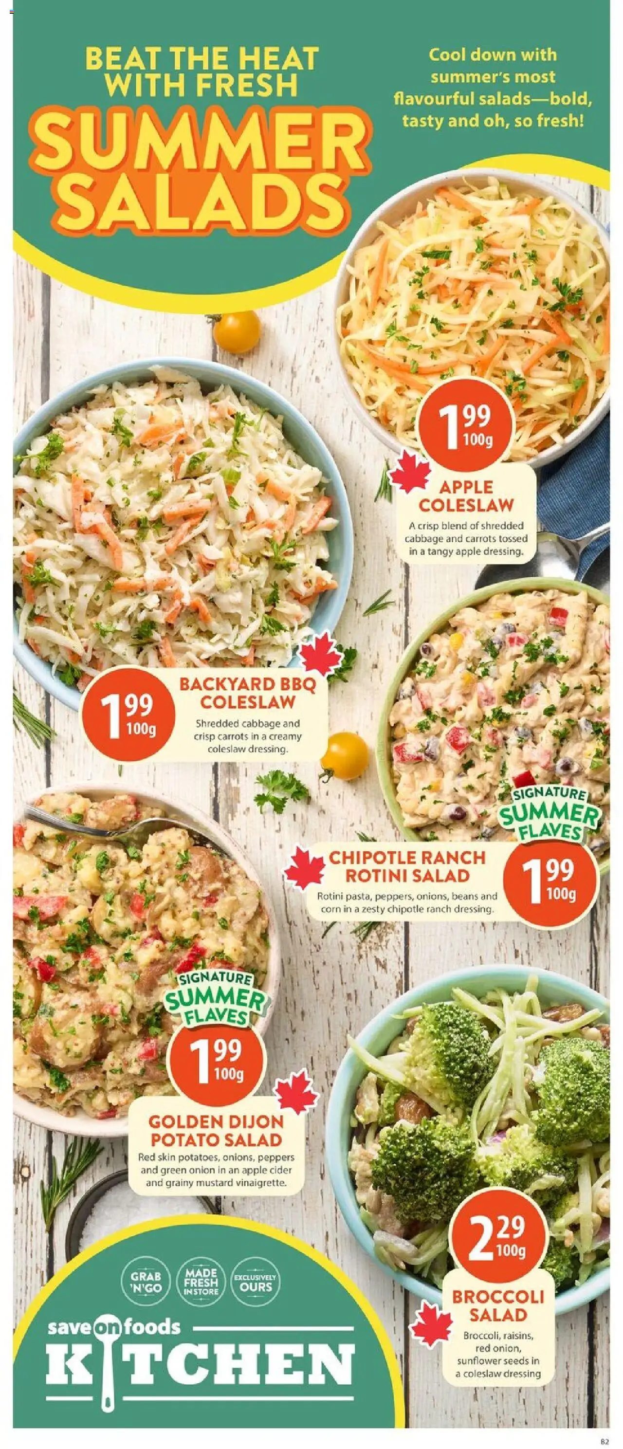 Save on foods flyer valid from 31.07.2025 | Page: 12 | Products: Salad