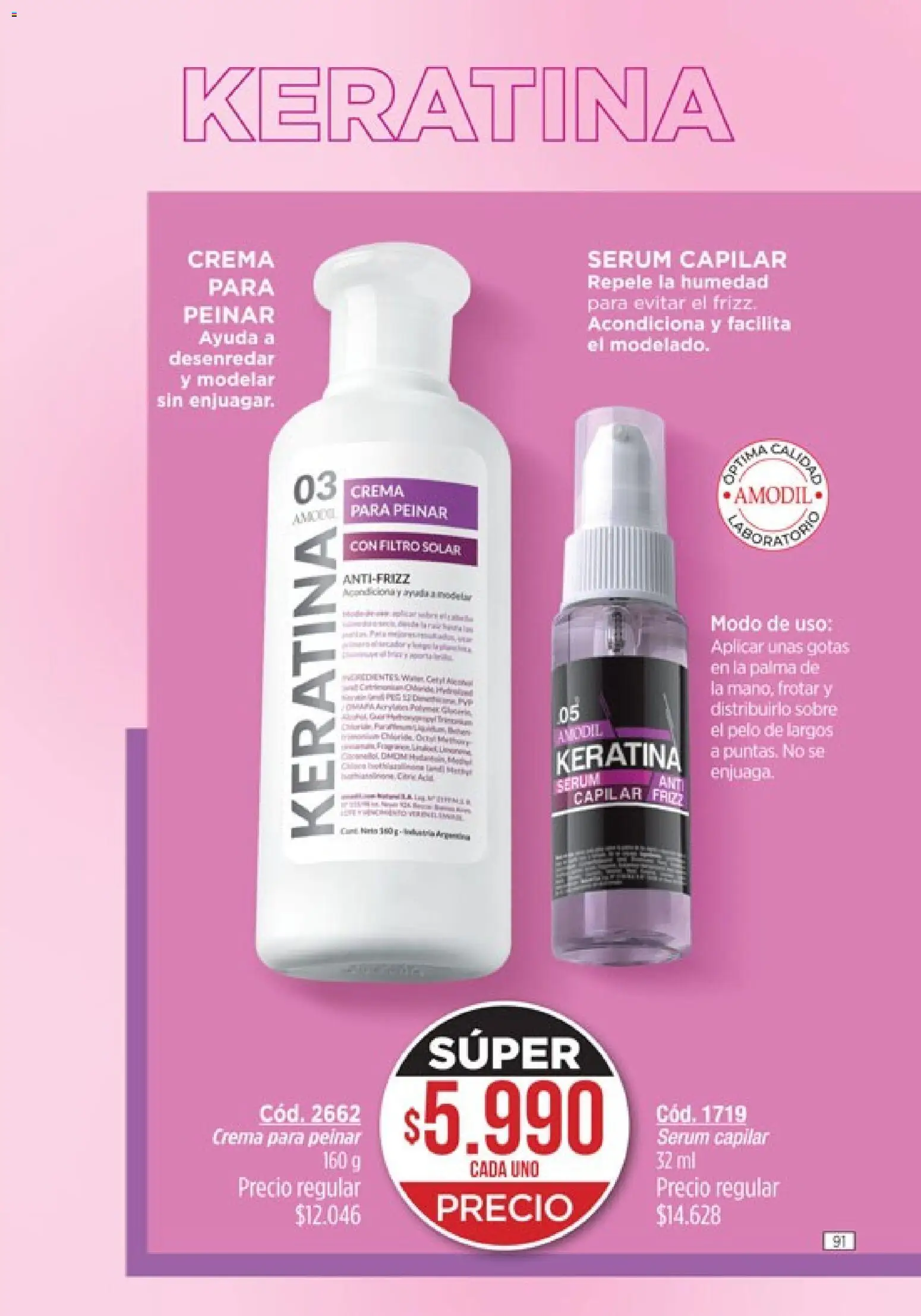 Catálogo Amodil Campaña 5 │ válido desde el 01.03.2026 | Página: 91 | Productos: Sobre, Serum, Crema
