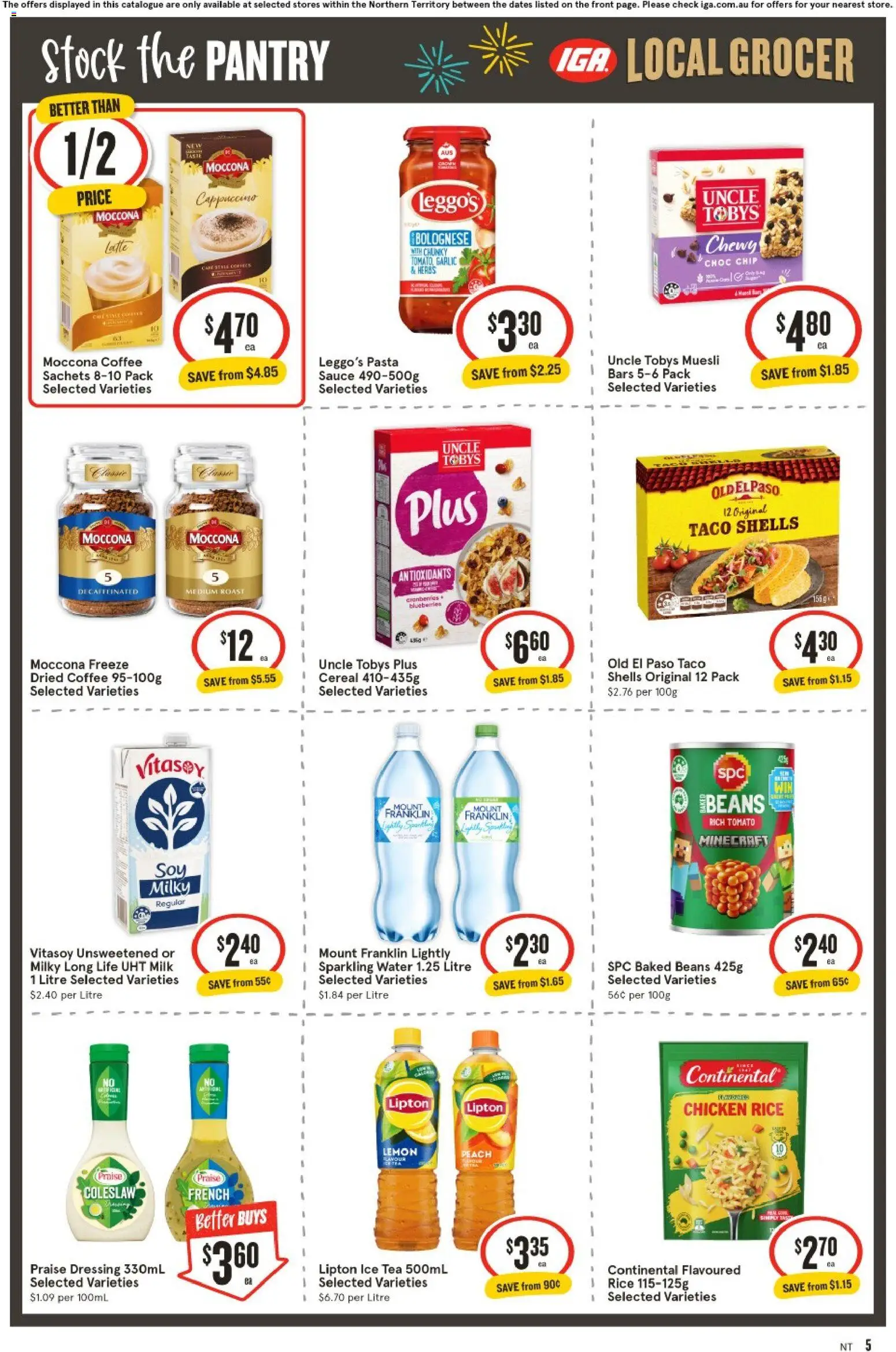 IGA catalogue - valid from 31.12.2025 | Page: 5 | Products: Chicken, Salmon, Tuna