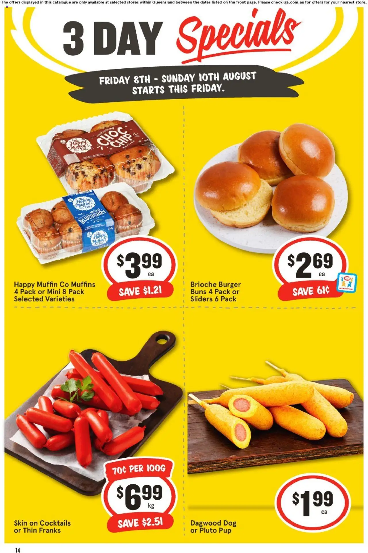 IGA catalogue - valid from 08.08.2025 | Page: 2 | Products: Muffins