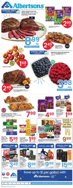 Preview of Albertsons weekly ads valid from 28.01.2026