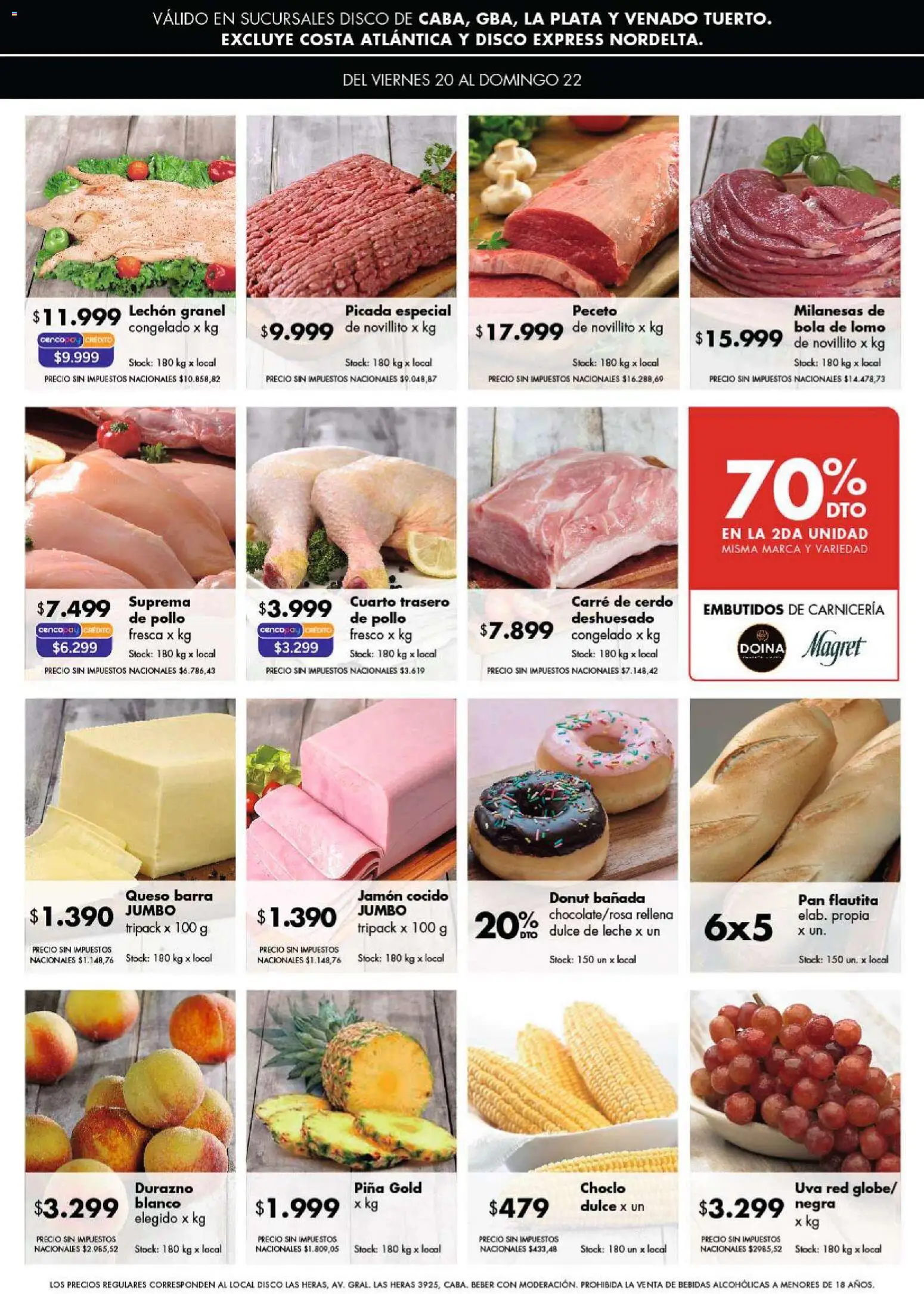 Disco ofertas │ válido desde el 20.02.2026 | Página: 7 | Productos: Jamón cocido, Durazno, Jamón, Piña