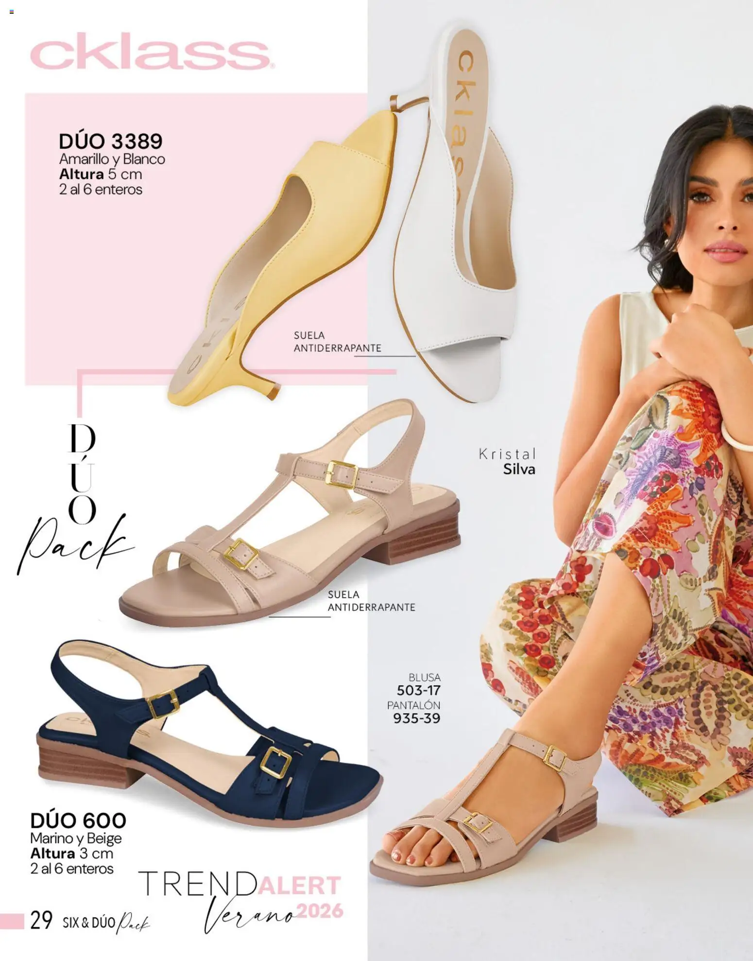 Nuevas ofertas de Cklass válidas en toda la República Mexicana desde el 05.03.2026. ¡Encuentra las mejores ofertas en Cklass catálogo Complemento Verano Calzado! | Página: 29 | Productos: Blusa