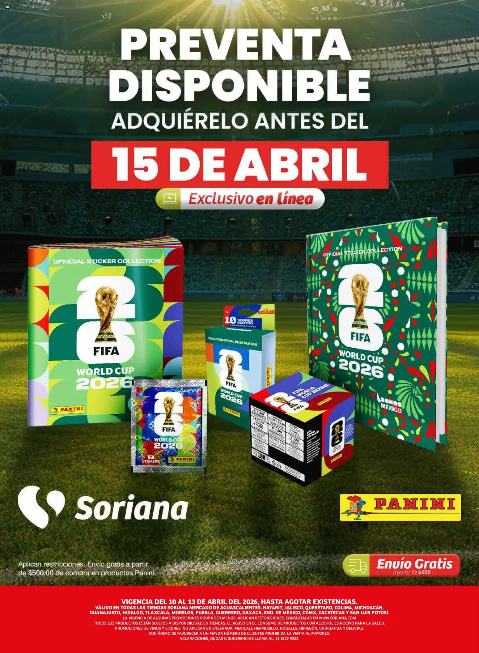 Nuevas ofertas de Soriana válidas en toda la República Mexicana desde el 10.04.2026. ¡Encuentra las mejores ofertas en Soriana Fin de Semana Mercado: Ags, Nay, Jal, Qro, Col, Mich, Gto, Hgo, Tlax, Mor, Pue, Gro, Oax, Edo. de Mex, CDMX, Zac y SLP! | Página: 3 | Productos: Loción