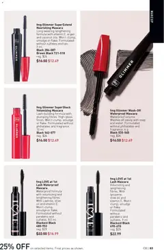 Preview of fmg Glimmer SuperExtend Nourishing Mascara, Long-wearing lengthening formula with vitamin E, argan and coconut oils. Won't clump, smudge or flake. Formulated without sulfates and talc. 7 ml from shop Avon valid from 09.04.2026 | Page: 83