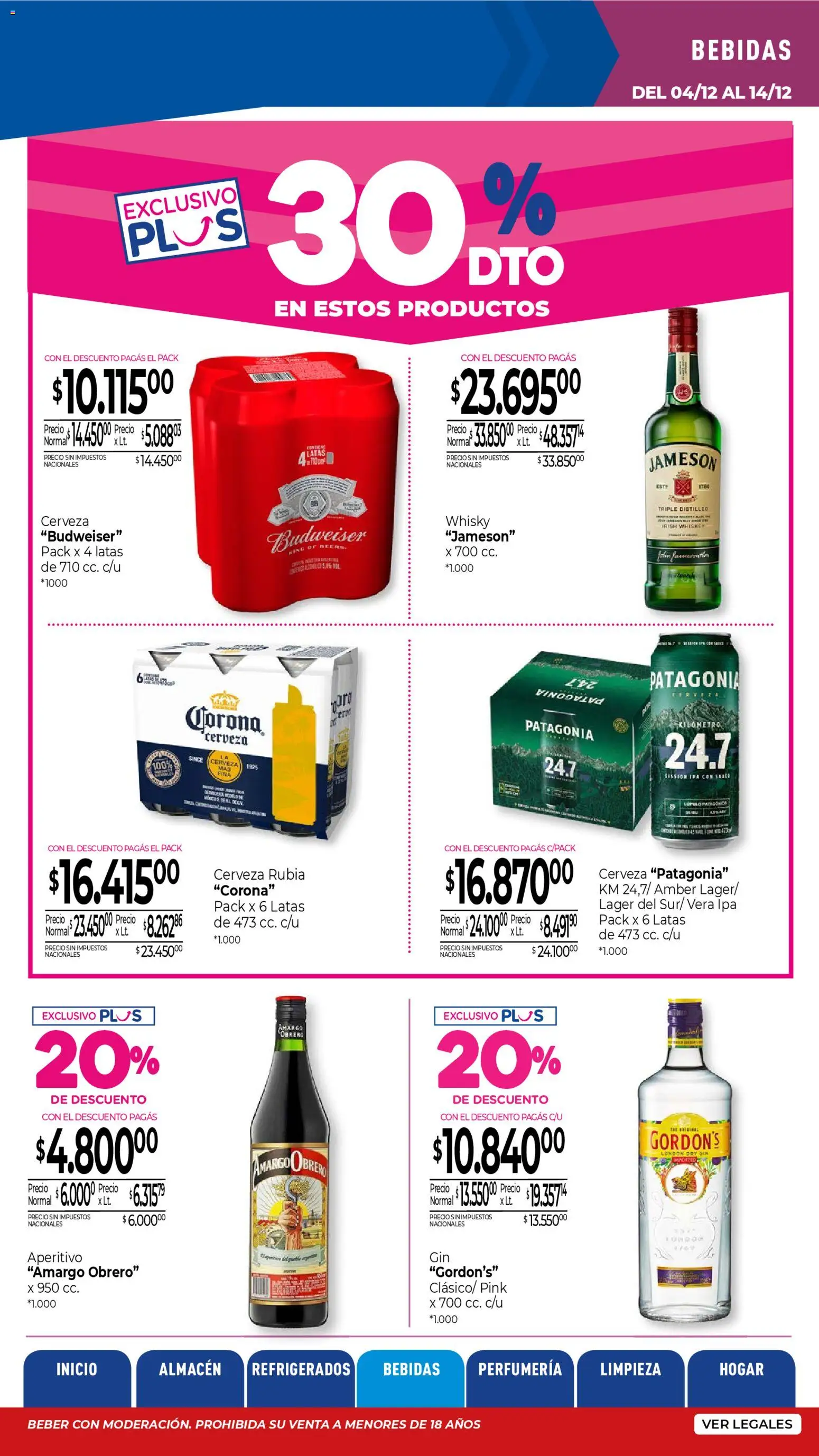 La Anonima - catalogos-masivos - insuperables-49-25-z5 │ válido desde el 04.12.2025 | Página: 24 | Productos: Whisky, Gin, Cerveza