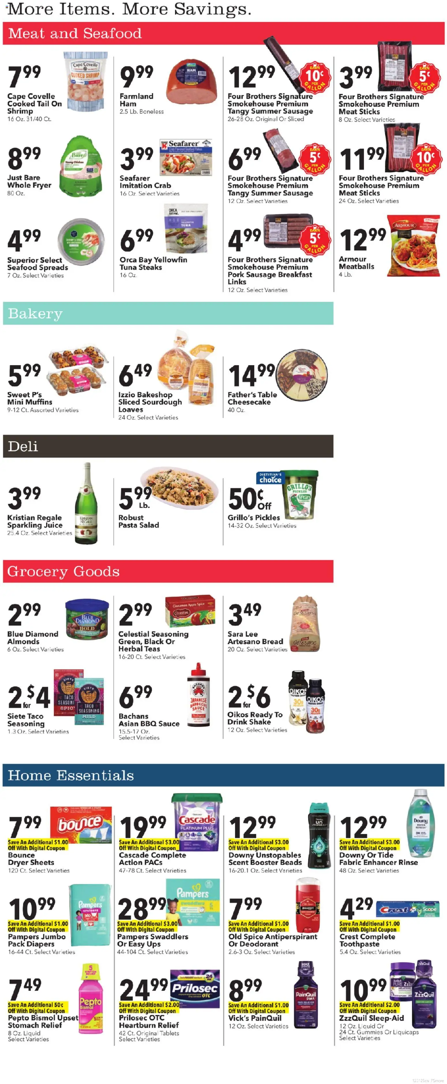 Cash Wise Weekly Ad - valid from 31.12.2025 | Page: 7 | Products: Pasta, Sauce, Seafood, Cheesecake