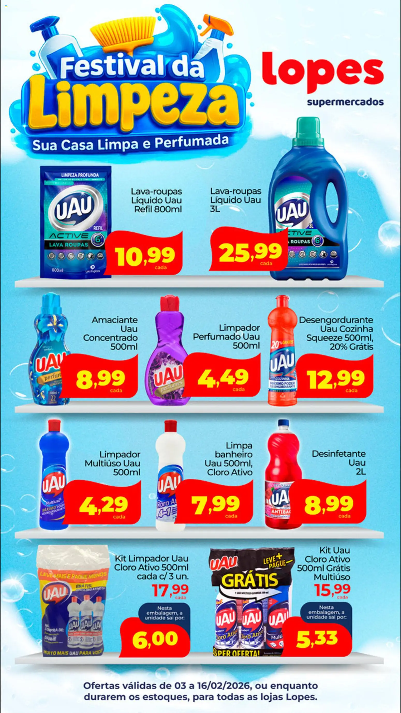 Lopes Supermercados Folheto - válido de 03.02.2026 | Página: 1
