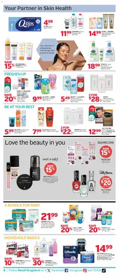 Preview of Rexall weekly flyer / circulaire from shop Rexall valid from 27.02.2026 | Page: 12 | Products: Sponge, Body wash, Deodorant, Coat