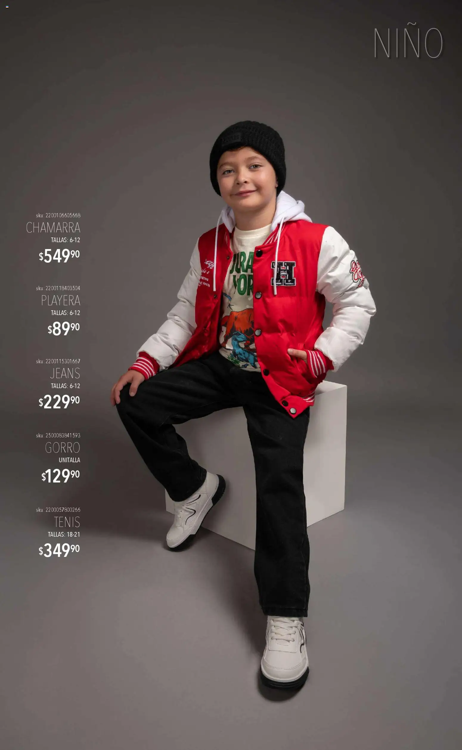 Nuevas ofertas de Del Sol y Woolworth válidas en toda la República Mexicana desde el 06.11.2025. ¡Encuentra las mejores ofertas en Del Sol y Woolworth catálogo Luce el Invierno! | Página: 13 | Productos: Tenis, Chamarra, Playera