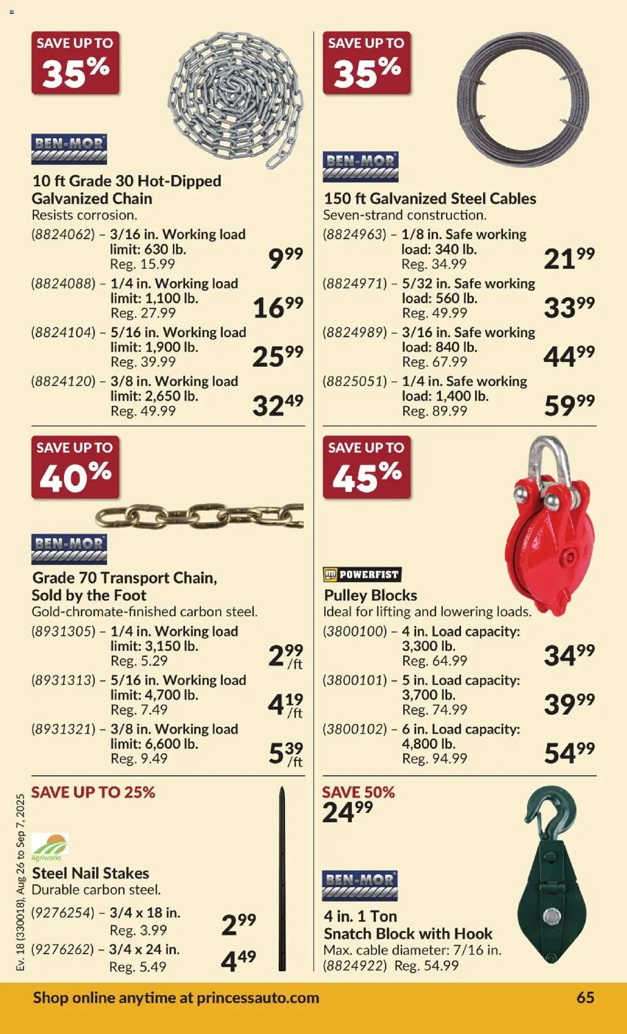 Princess Auto flyer valid from 26.08.2025 | Page: 71 | Products: Cable