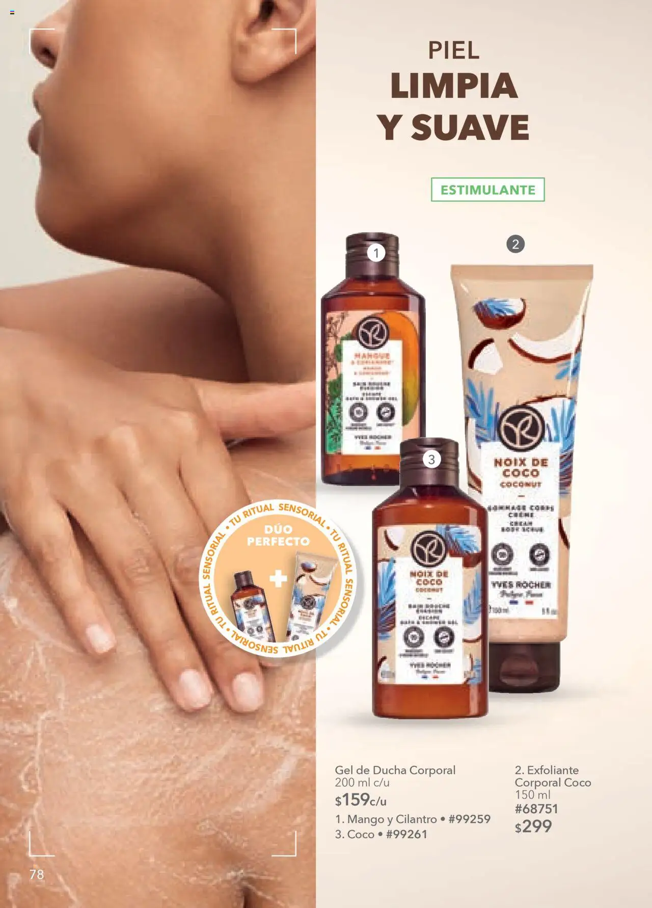 Nuevas ofertas de Yves Rocher válidas en toda la República Mexicana desde el 05.08.2025. ¡Encuentra las mejores ofertas en Yves Rocher - Campaña 11 2025! | Página: 80 | Productos: Mango, Gel de ducha