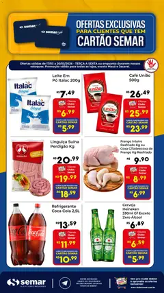Semar Supermercado ofertas Cartão  - Pré-Visualização do folheto da loja Semar Supermercado, válido de 17.03.2026