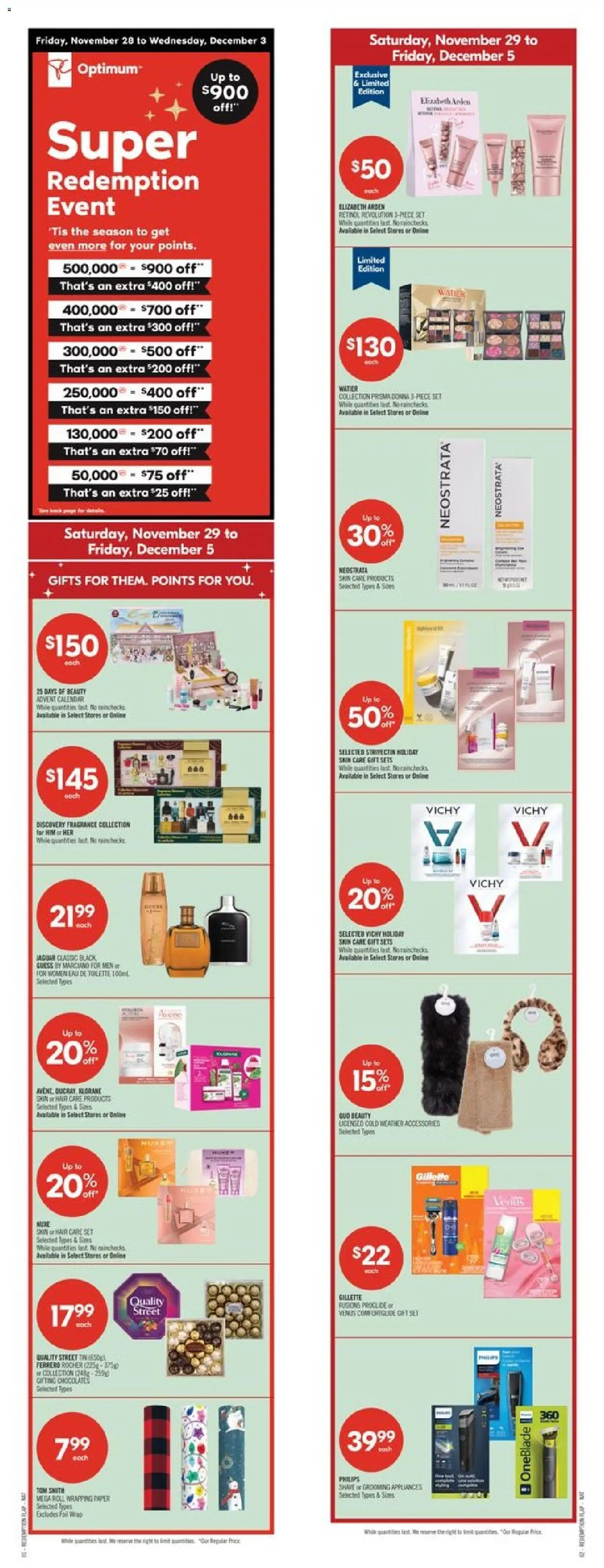 Shoppers flyer valid from 29.11.2025 | Page: 1 | Products: Fragrance, Eau de toilette, Toilette