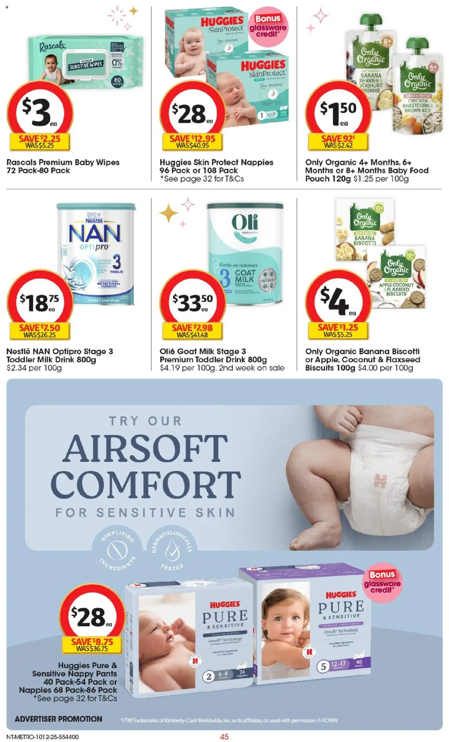 Coles catalogue - valid from 10.12.2025 | Page: 46 | Products: Milk, Yoghurt, Biscuits, Sensitive skin