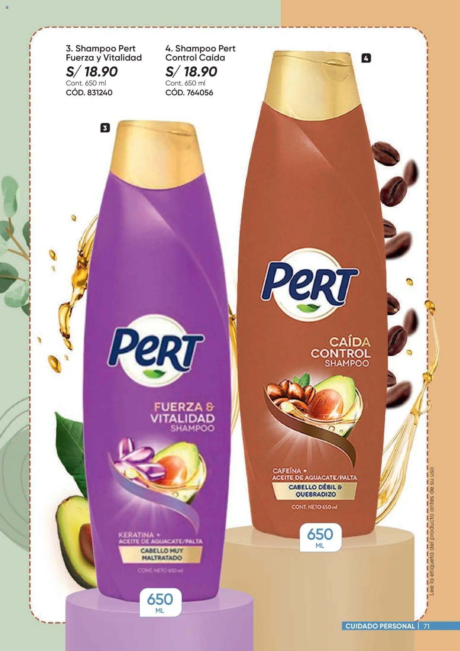 Catálogo Azzorti válido desde 26.01.2026 | Página: 71 | Productos: Shampoo, Aceite