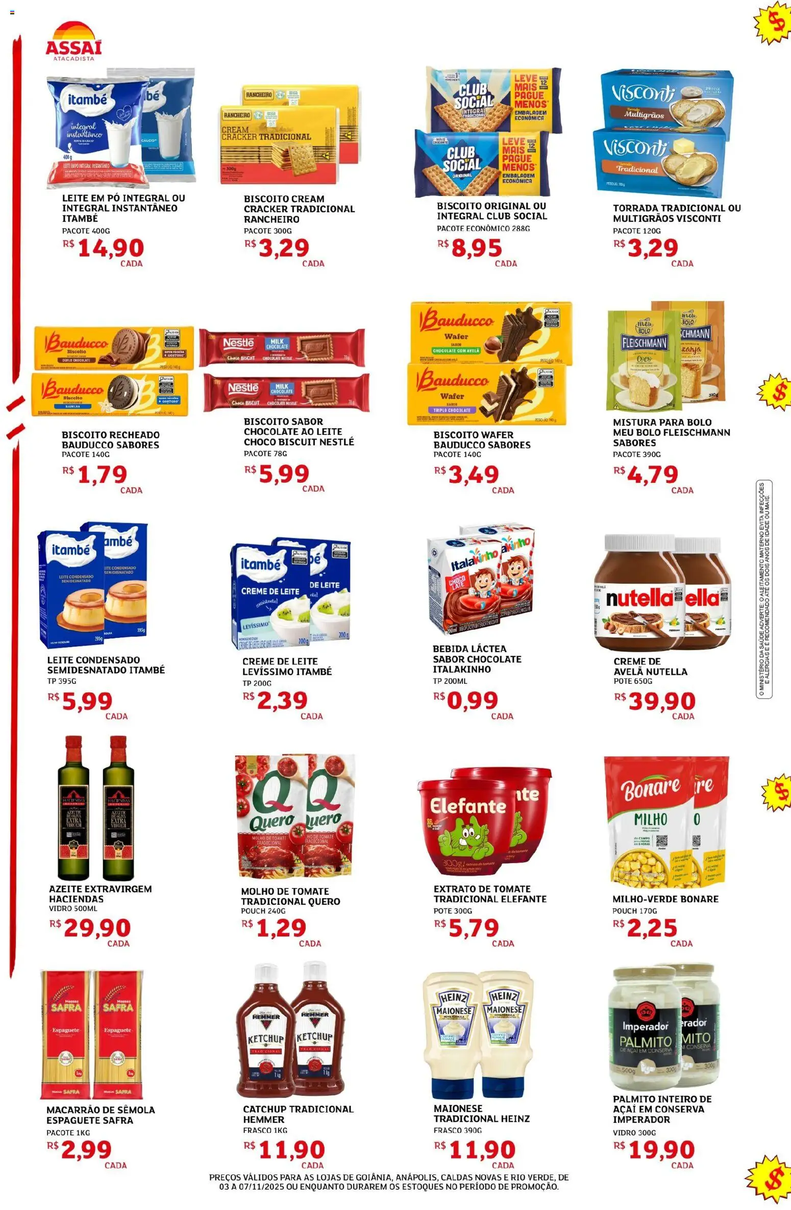 Assaí Atacadista Folheto - válido de 03.11.2025 | Página: 2 | Produtos: Biscoito, Creme, Açaí, Avelã