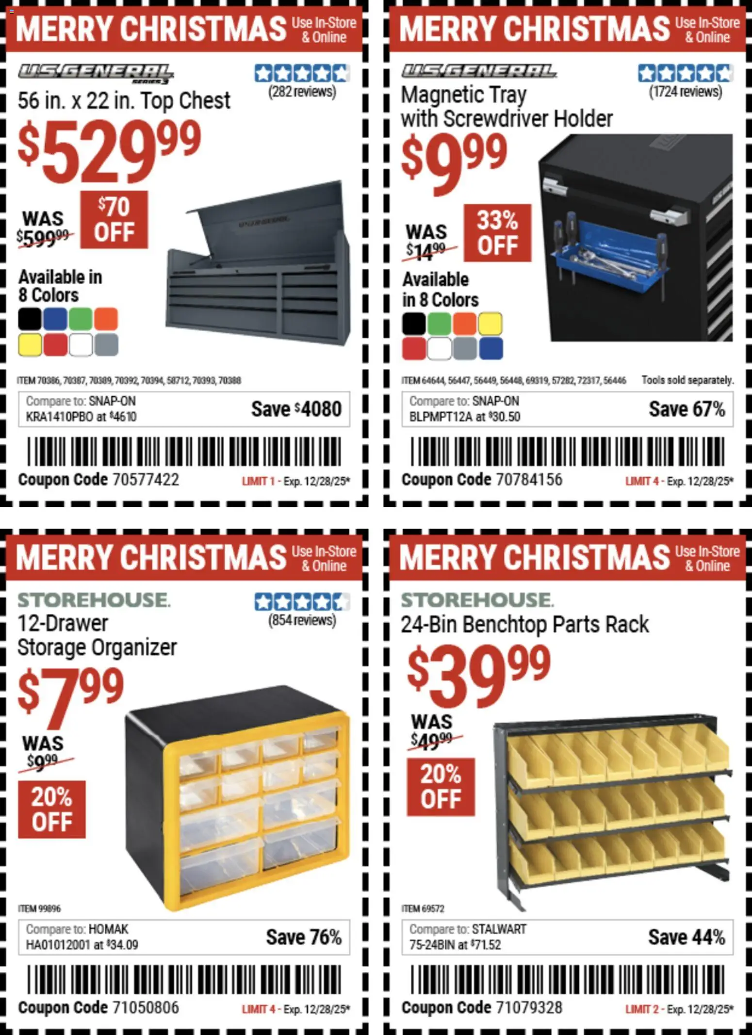Harbor Freight Christmas Coupon Deals - valid from 15.12.2025 | Page: 2 | Products: Screwdriver