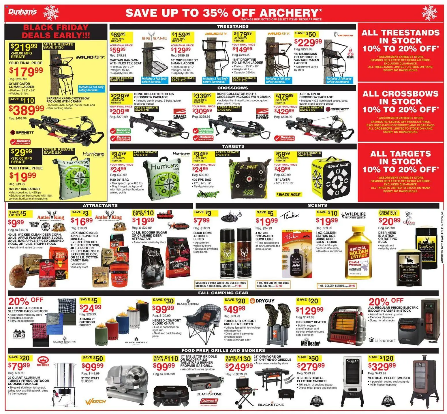 Dunham's Sports Black Friday - valid from 15.11.2025 | Page: 9 | Products: Corn, Ladder, Grill, Slicer