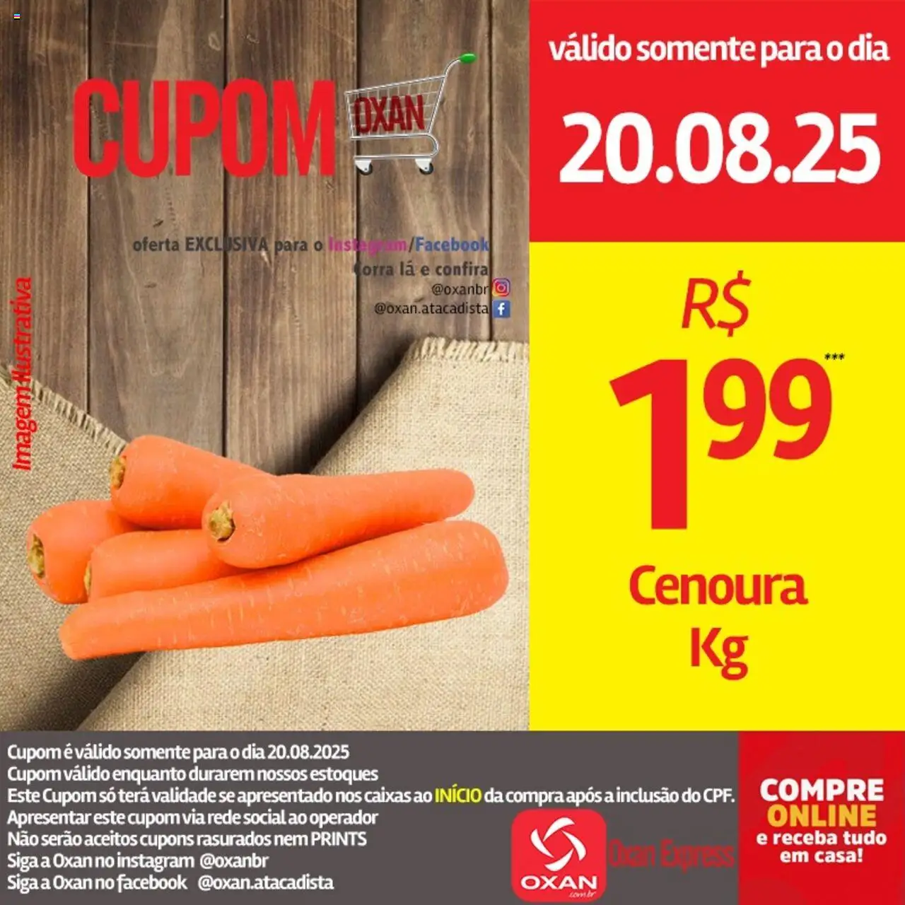 Oxan Atacadista Folheto - válido de 20.08.2025 | Página: 18 | Produtos: Cenoura