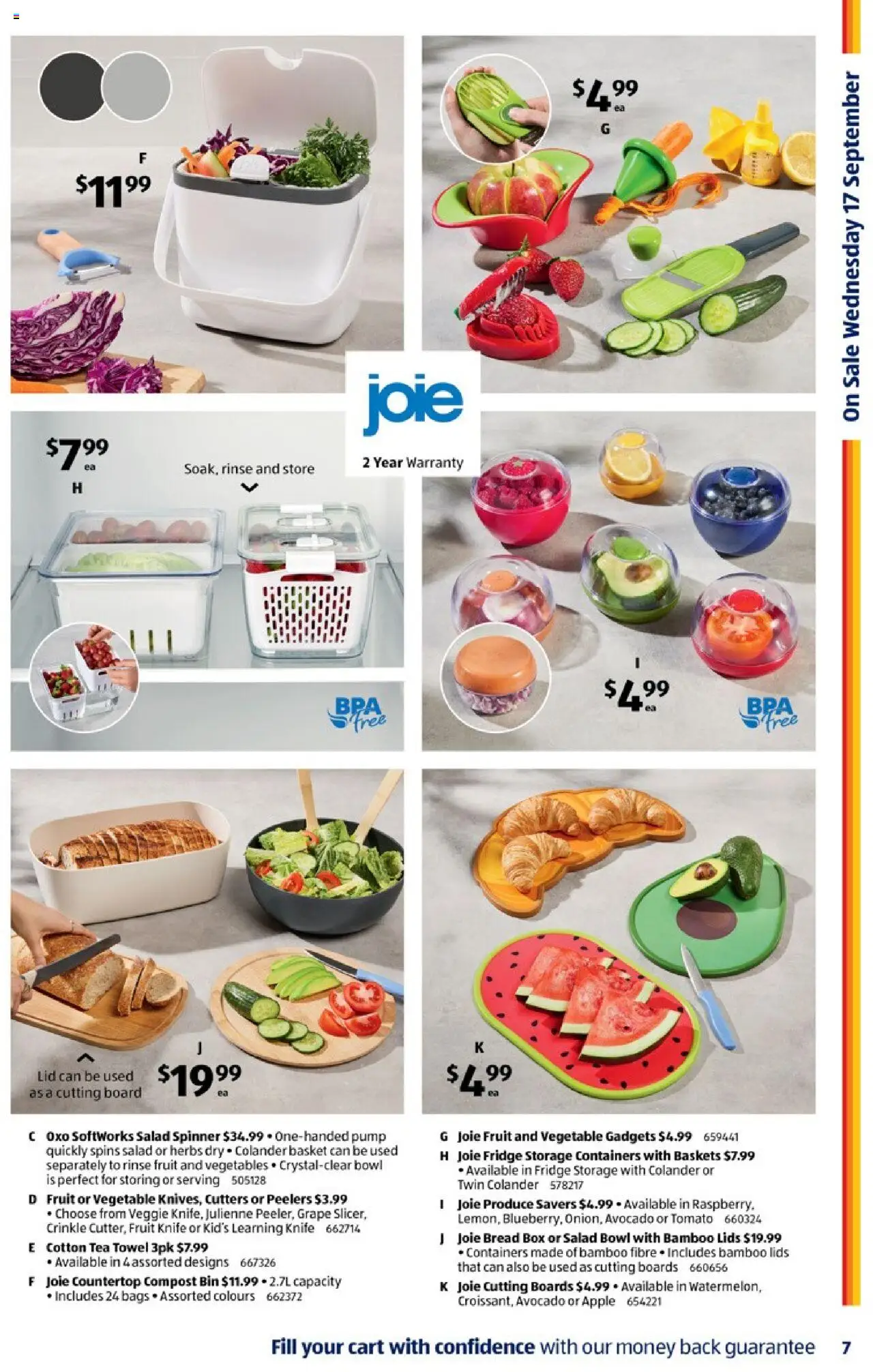 Aldi catalogue - valid from 17.09.2025 | Page: 7 | Products: Box, Compost, Cart, Fridge