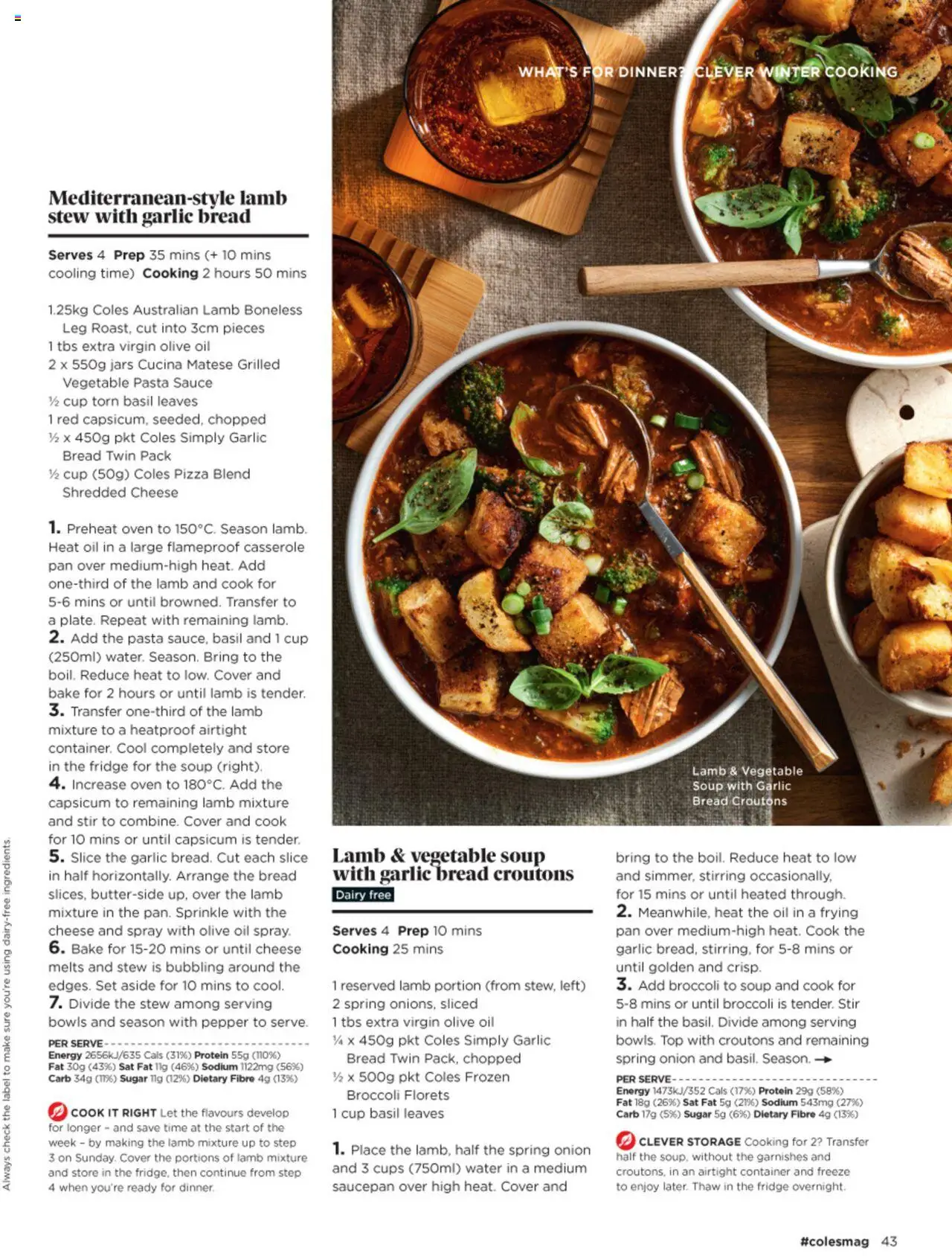 Coles catalogue - valid from 03.07.2025 | Page: 43 | Products: Capsicum, Lamb, Fridge, Oven