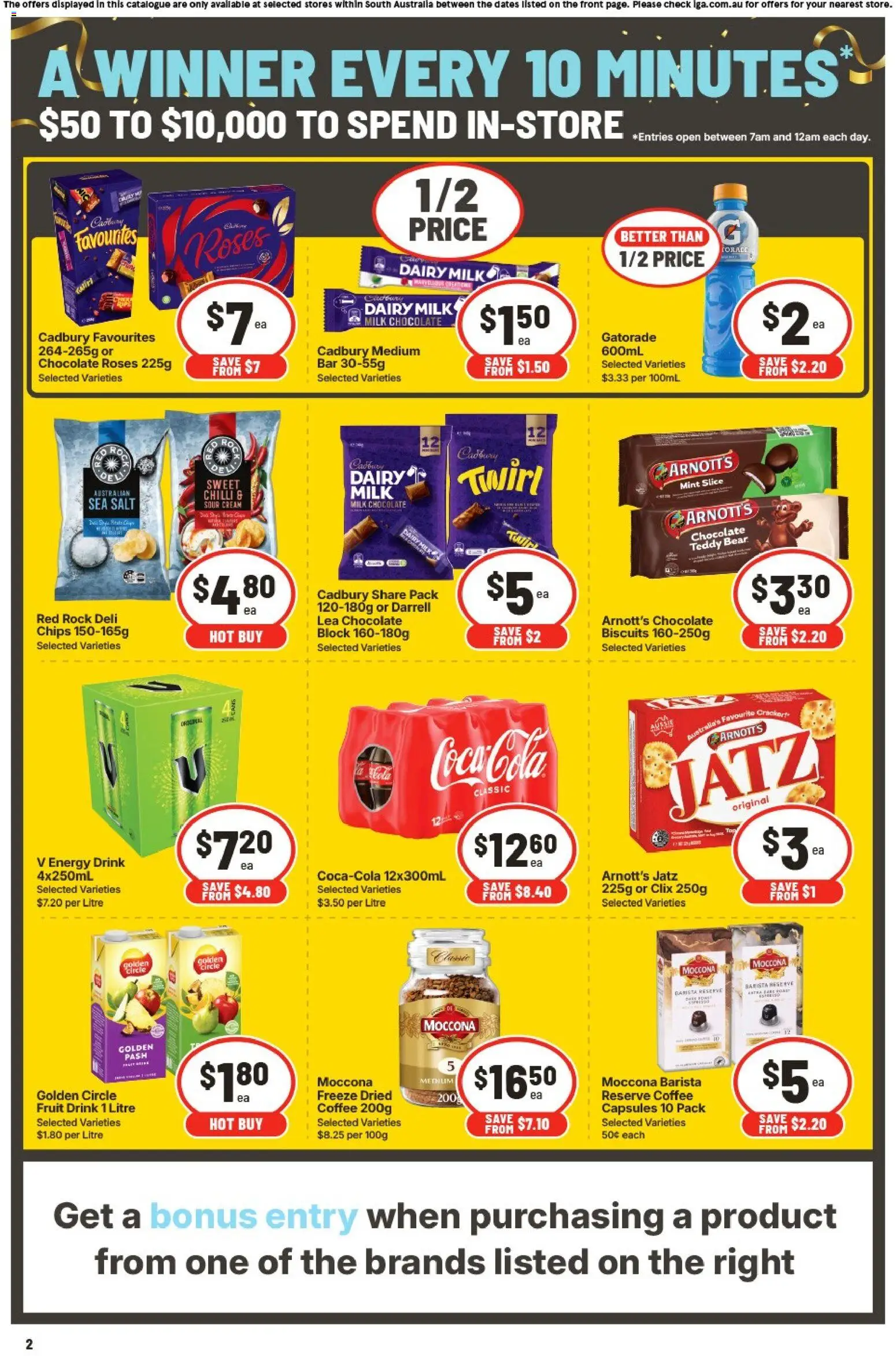 IGA catalogue - valid from 15.04.2026 | Page: 2 | Products: Milk, Sour cream, Chips, Chilli