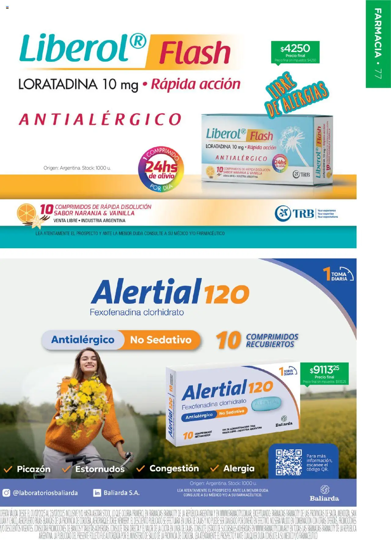 Farmacity catálogo │ válido desde el 01.07.2025 | Página: 77