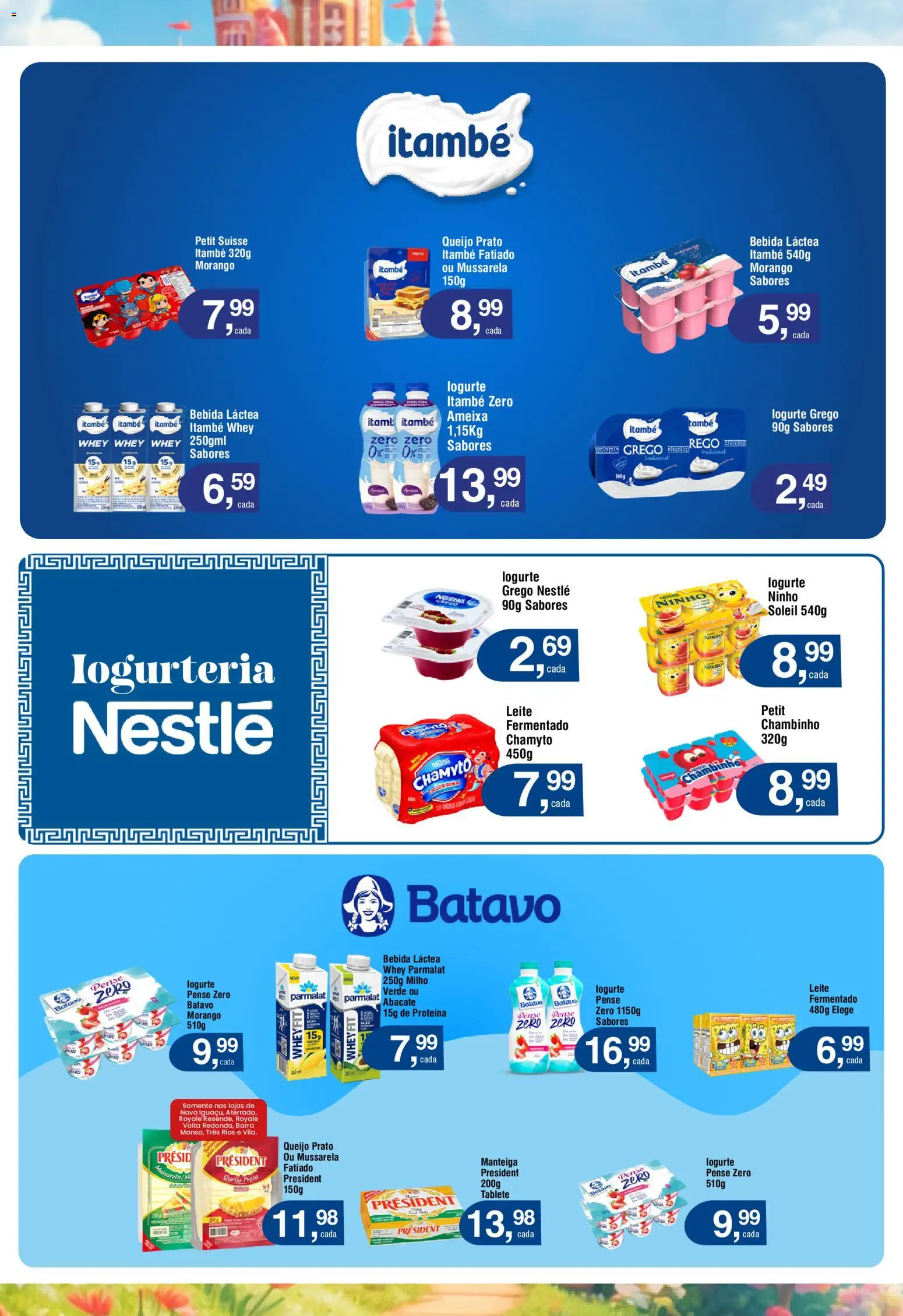 Royal Supermercados Folheto - válido de 16.03.2026 | Página: 6 | Produtos: Leite, Manteiga, Bebida, Mussarela