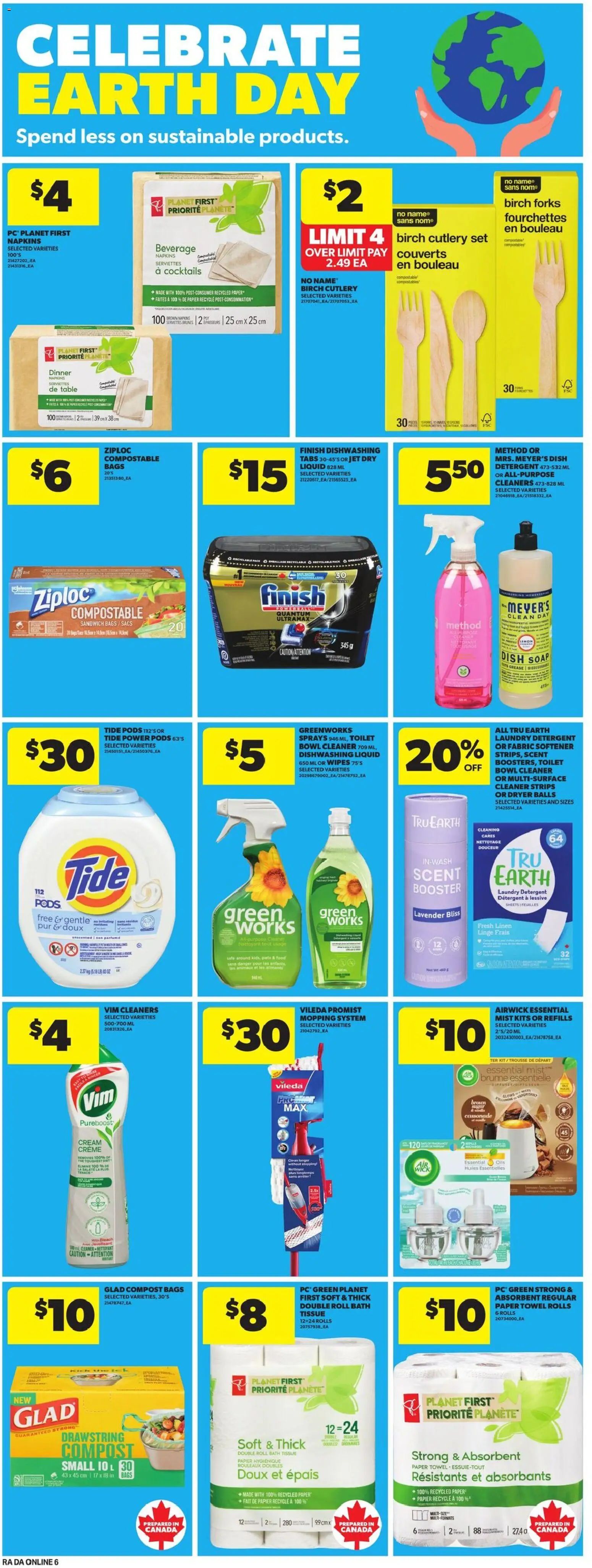 Atlantic Superstore flyer valid from 16.04.2026 | Page: 17 | Products: Cream, Dryer, Fabric softener, Bath