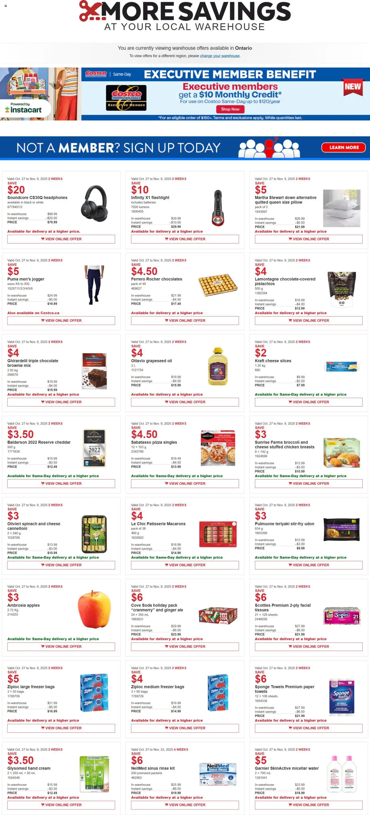 Costco flyer valid from 27.10.2025 | Page: 1