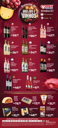 Mateus ofertas Queijo e Vinhos - Pré-Visualização do folheto da loja Mateus, válido de 09.04.2026