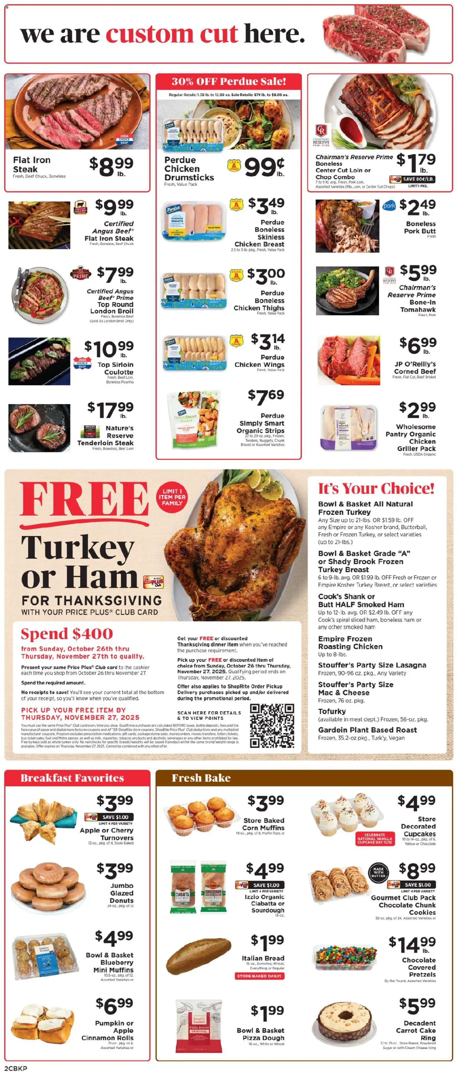 ShopRite Weekly Ad 2 - valid from 09.11.2025 | Page: 2 | Products: Ham, Pork, Carrot, Cookies