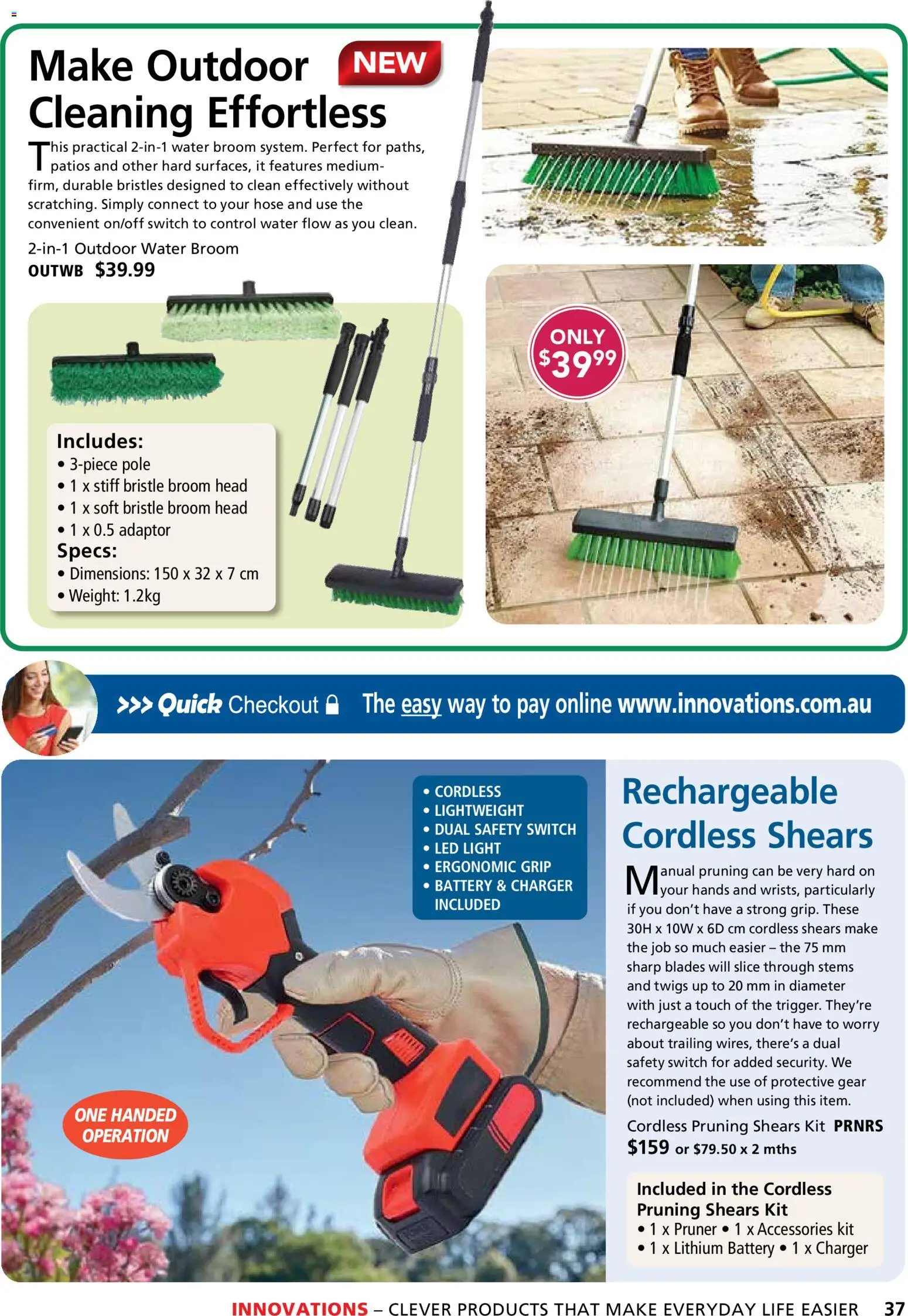 Innovations catalogue - valid from 26.03.2026 | Page: 37 | Products: Battery, Ergonomic, Weight, Broom