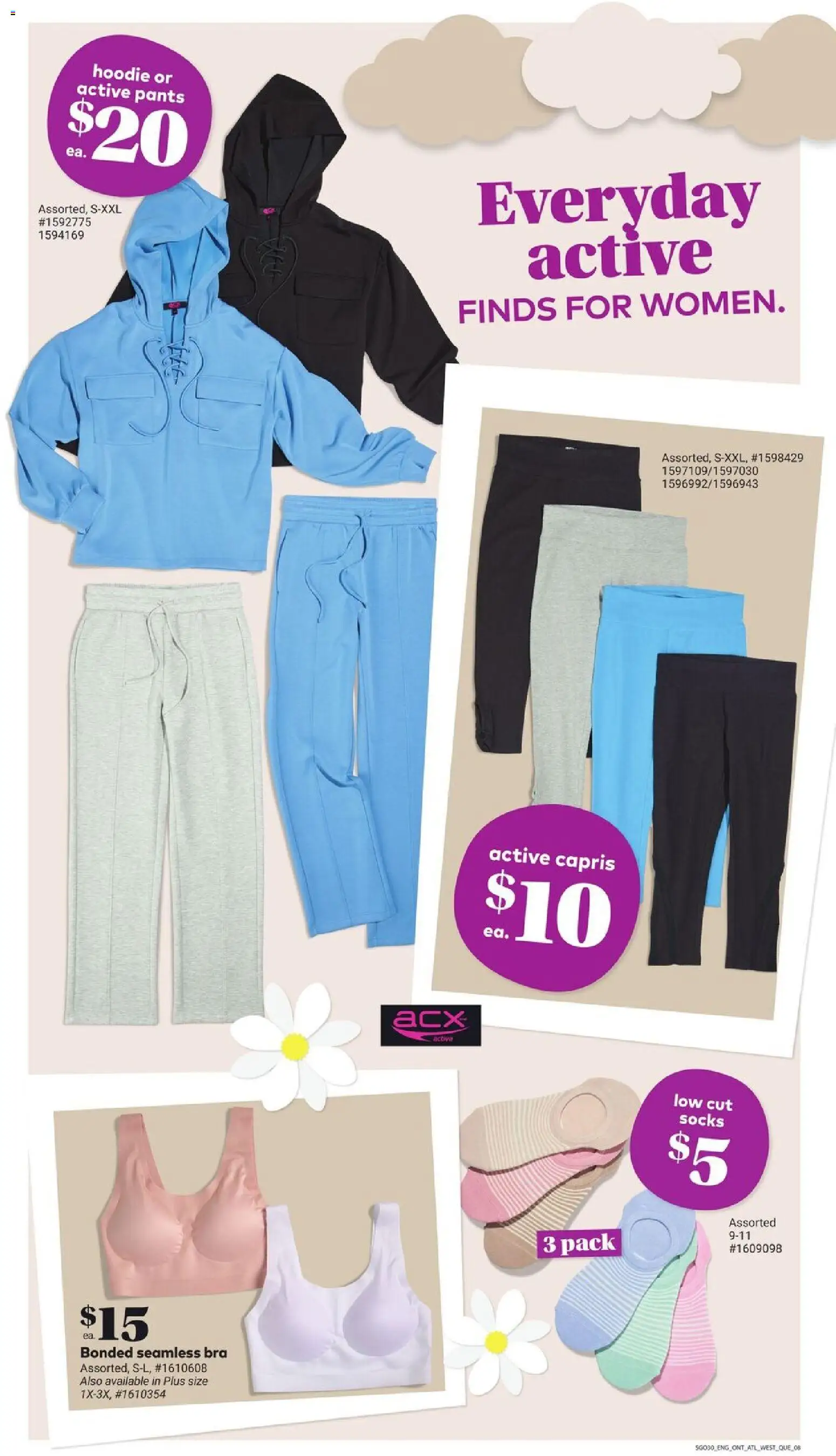 Giant Tiger flyer valid from 25.02.2026 | Page: 10 | Products: Hoodie, Pants, Bra, Socks