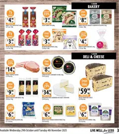 Preview of Supabarn  Catalogue  - valid from 29.10.2025 | Page: 3 | Products: Bacon, Muffins, Cream, Bakery