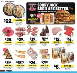Preview of Drakes Catalogue QLD - valid from 15.10.2025 | Page: 6 | Products: Ham, Beef, Sausage, Garlic