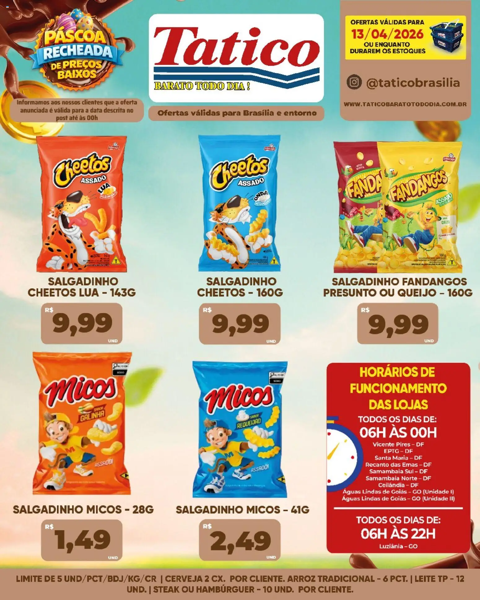 Tatico Folheto - válido de 14.04.2026 | Página: 30 | Produtos: Queijo, Presunto, Cerveja, Cheetos