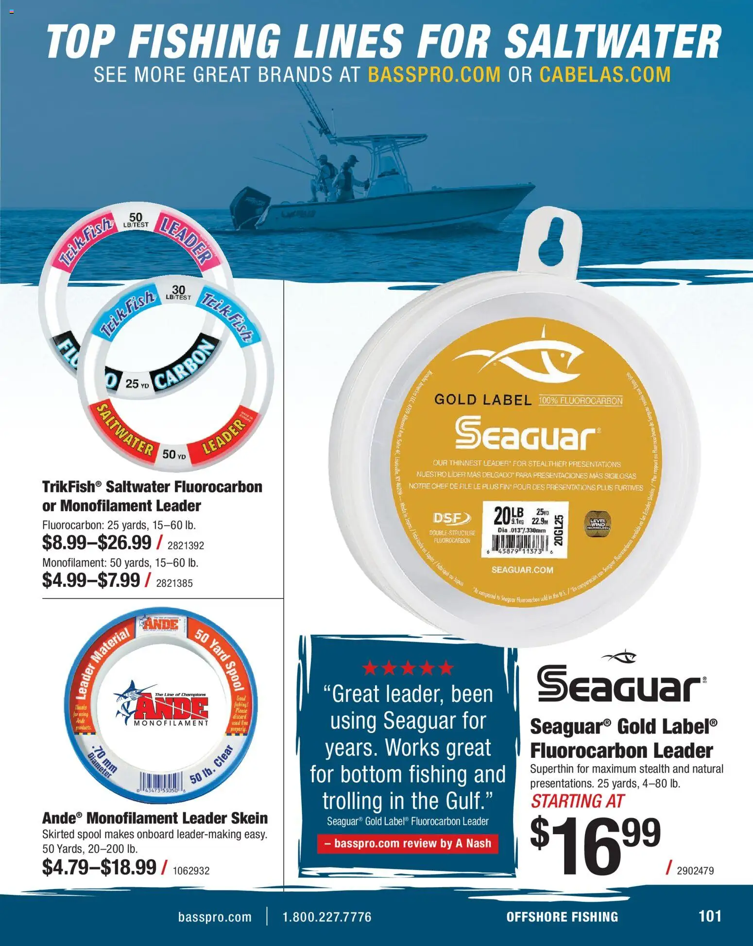 Cabela's Saltwater Specialist 26 - valid from 15.12.2025 | Page: 101 | Products: Fish