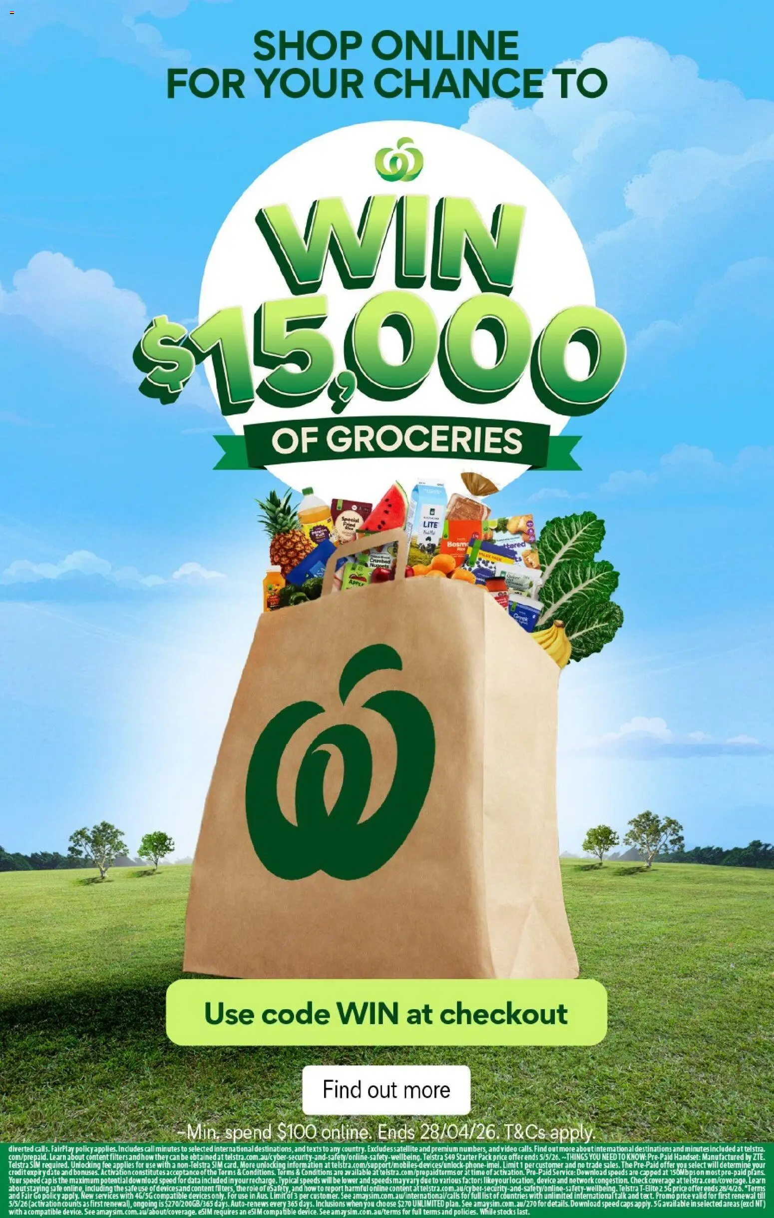 Woolworths catalogue - valid from 22.04.2026 | Page: 44 | Products: Date, Cap, Satellite, Safe