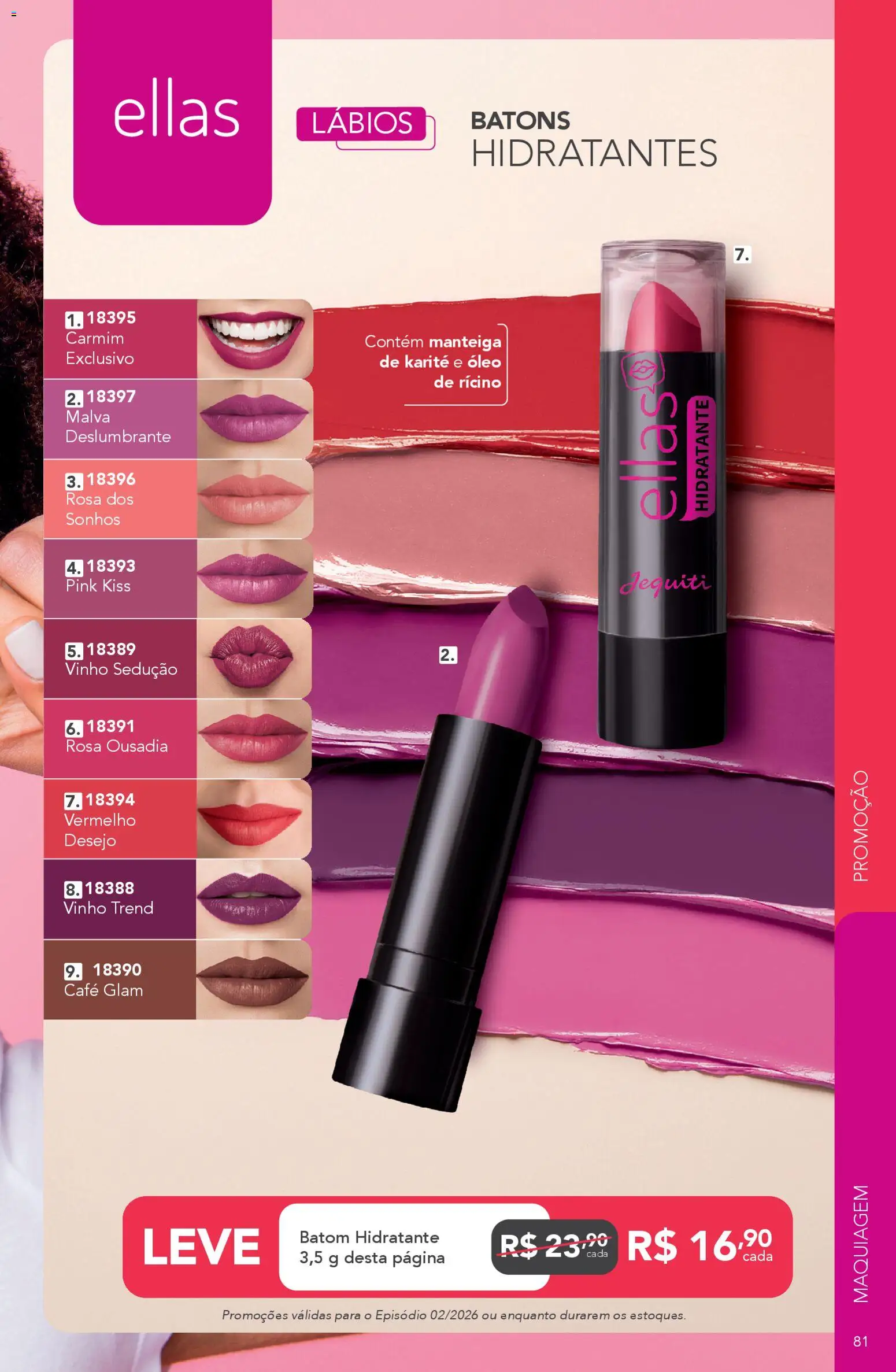 Jequiti Folheto - válido de 30.01.2026 | Página: 81 | Produtos: Maquiagem, Manteiga, Óleo, Café