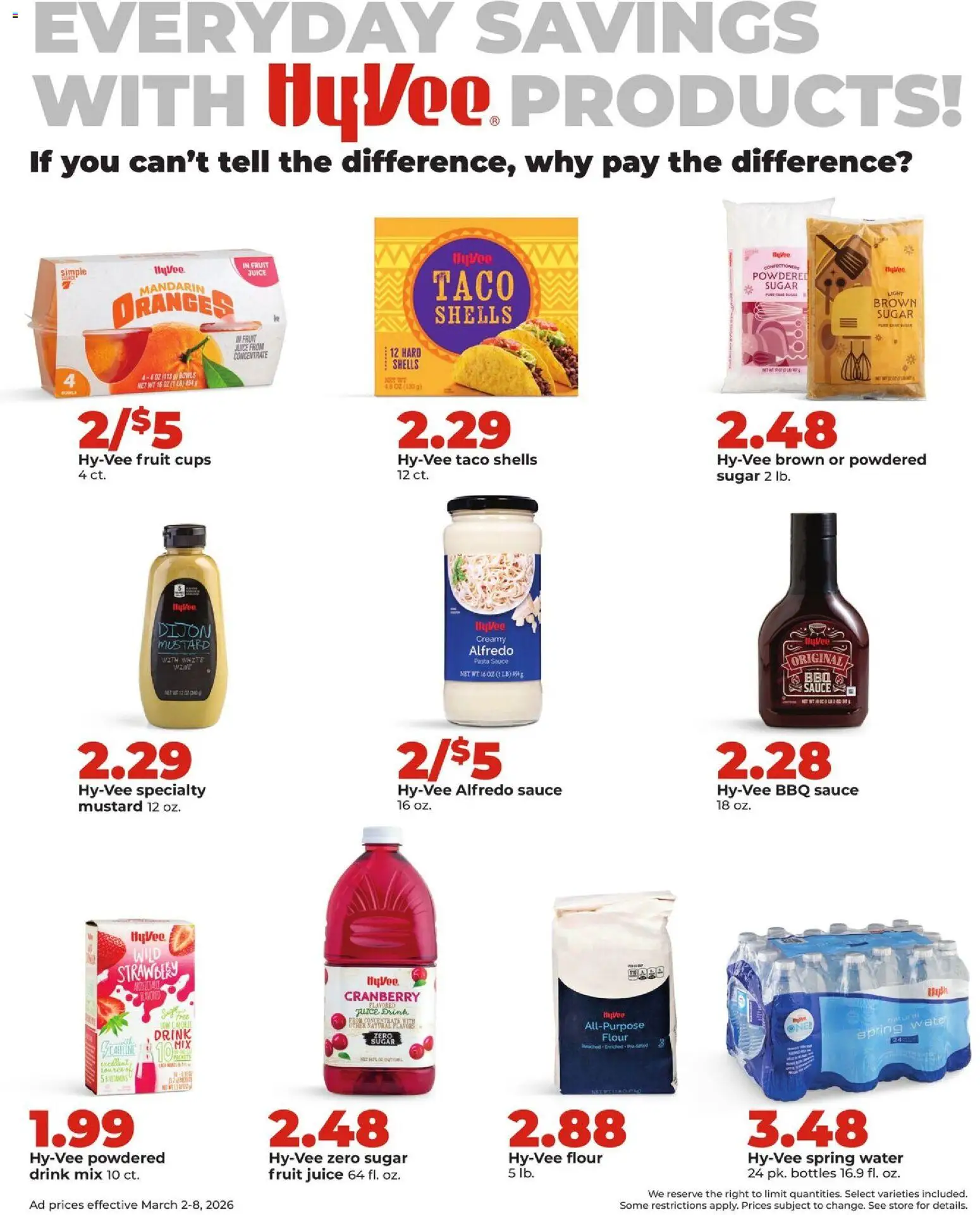 HyVee Weekly Ad - valid from 02.03.2026 | Page: 17 | Products: Juice, Oranges, Sauce, Sugar