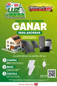 Vista previa de Casa Ley - Folleto - Con Gamesa la luz no te pesa, nuevo folleto de la tienda, válido en México a partir del 15.09.2025