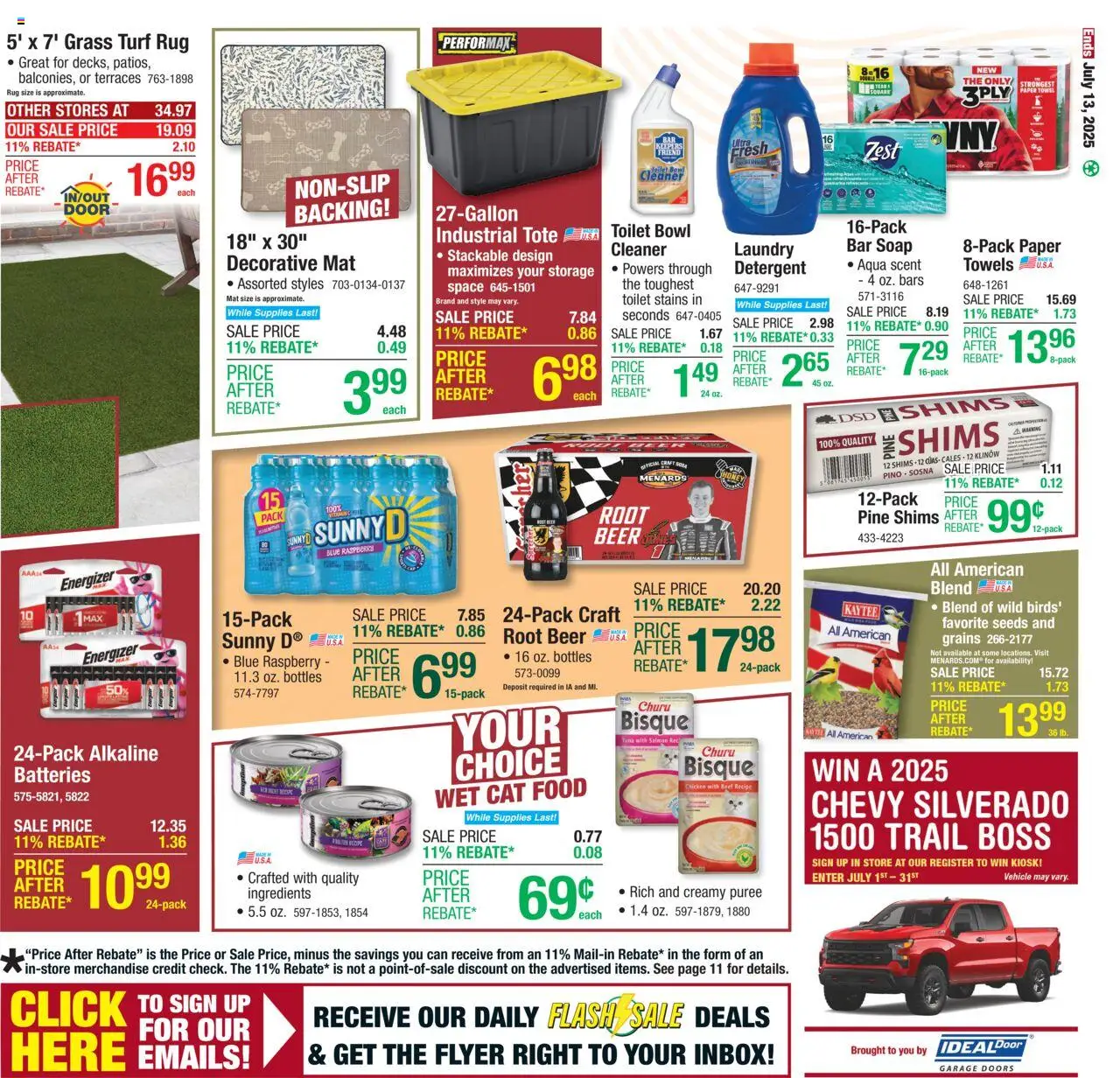 Menards Weekly Ad - valid from 03.07.2025 | Page: 17 | Products: Beer, Soap, Detergent, Raspberry