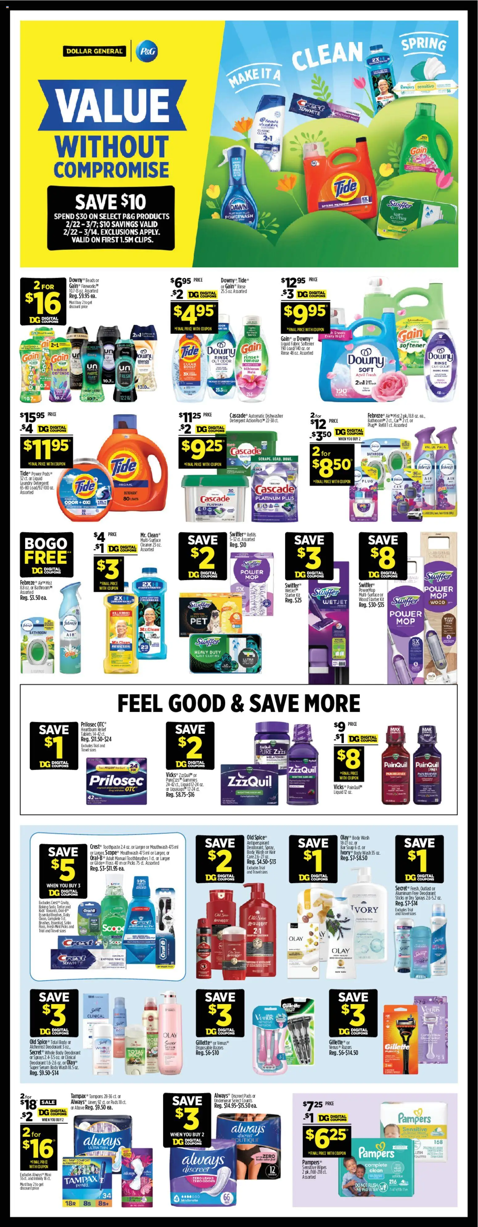 Dollar General Weekly Ad - TX - valid from 22.02.2026 | Page: 11 | Products: Soap, Deodorant, Mouthwash, Underwear