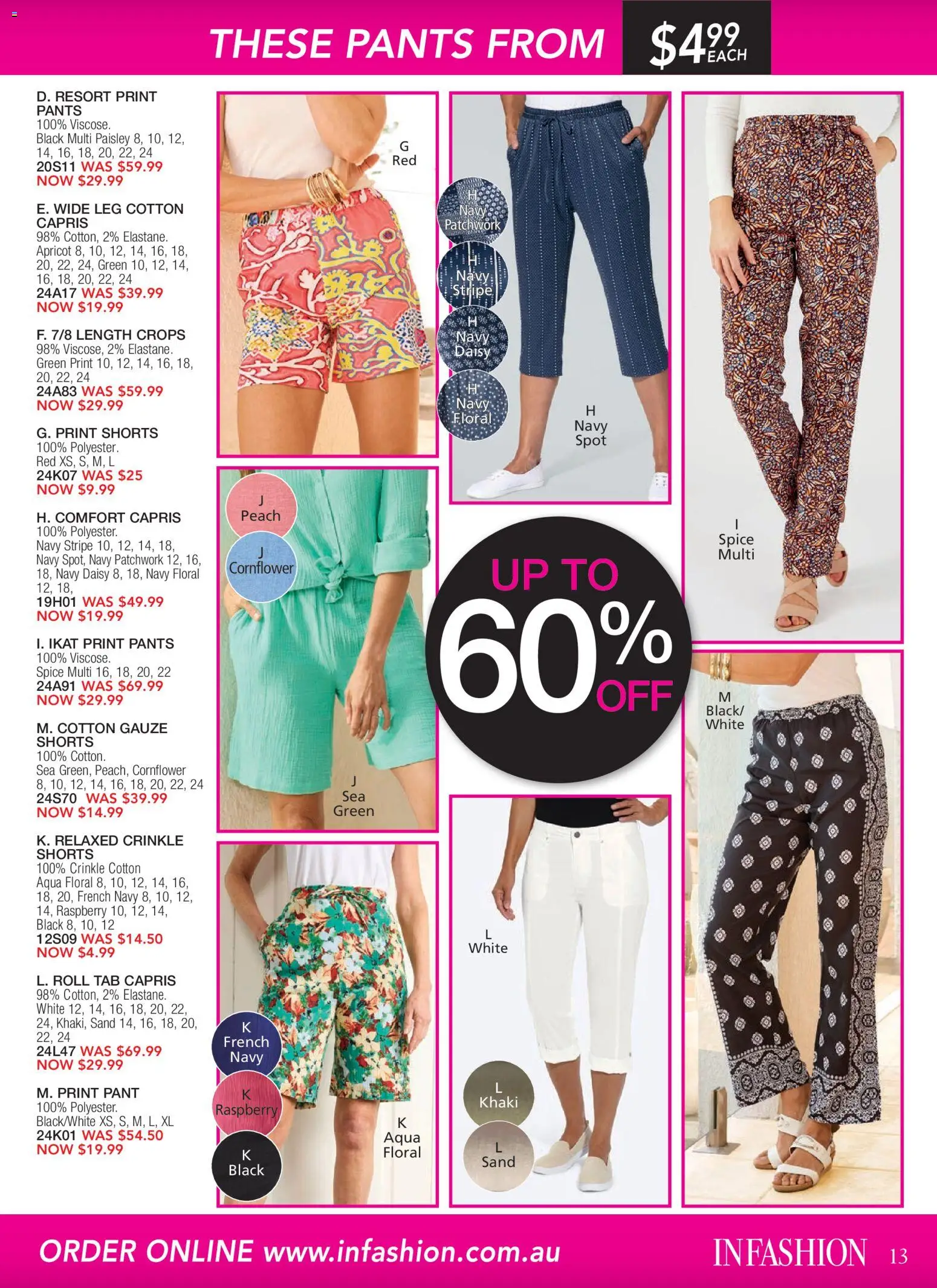 Innovations catalogue - valid from 09.12.2025 | Page: 23 | Products: Floral, Pants, Shorts, Raspberry