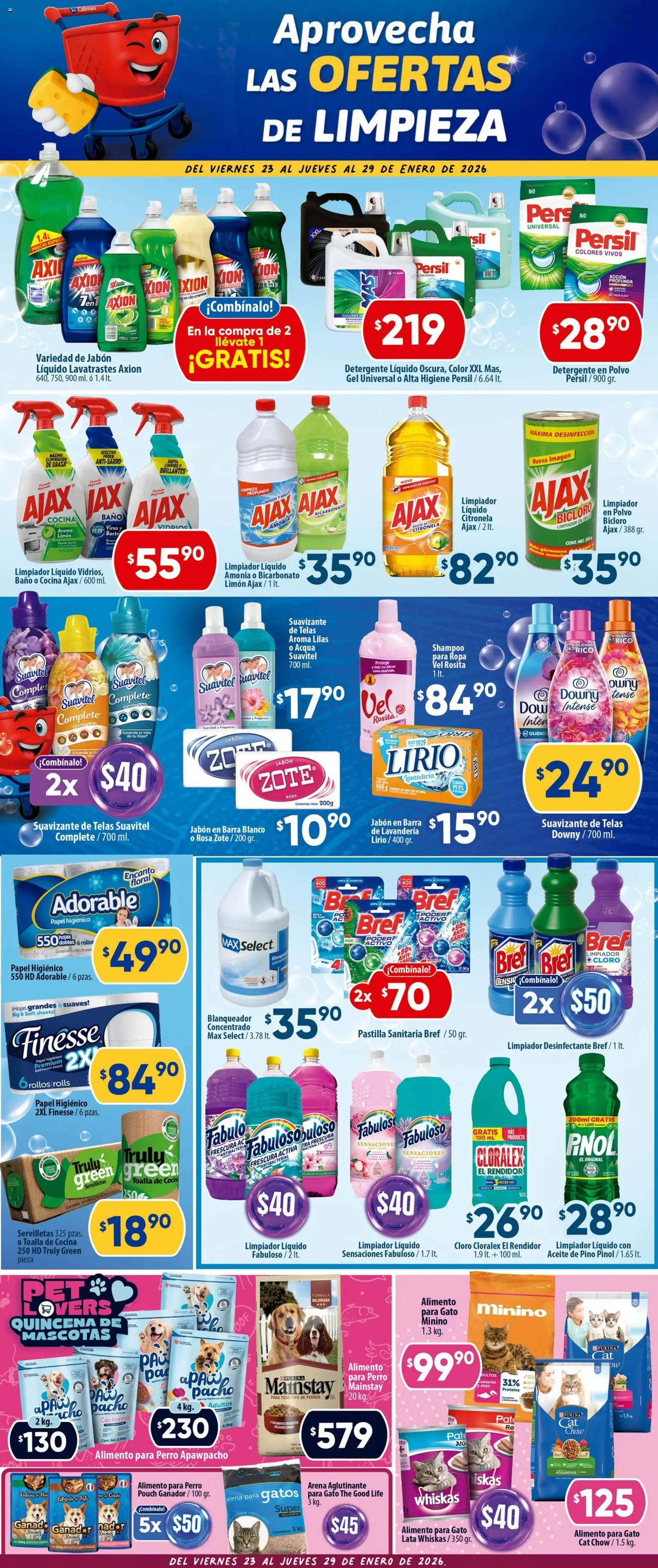 Nuevas ofertas de Calimax válidas en toda la República Mexicana desde el 23.01.2026. ¡Encuentra las mejores ofertas en Calimax folleto Mexicali y SLRC! | Página: 4 | Productos: Toalla, Ropa, Barra, Polvo