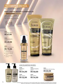 Eudora - Revista 03/2026 - Pré-Visualização do folheto da loja Eudora, válido de 26.01.2026 | Página: 54 | Produtos: Shampoo, Condicionador, Óleo