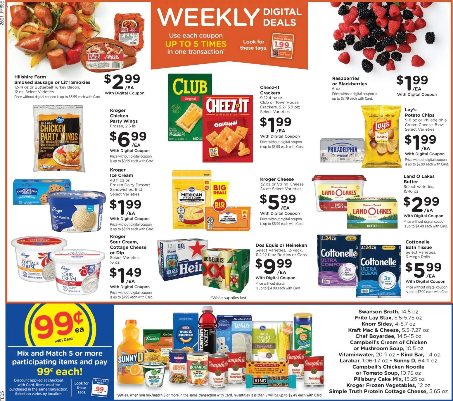 Fry's Food Weekly Ad - valid from 04.02.2026 | Page: 2 | Products: Chocolate, Cream, Cottage cheese, Ice cream