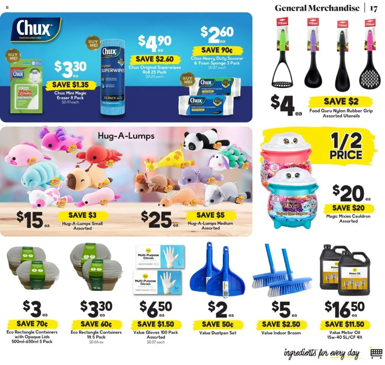 Drakes catalogue - valid from 06.08.2025 | Page: 17 | Products: Oil, Dustpan, Sponge, Broom